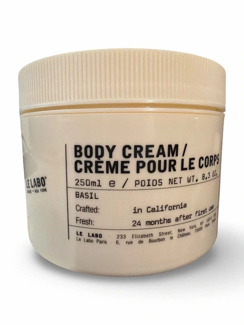 Le Labo Body Cream in Basil 8.3 oz NEW
